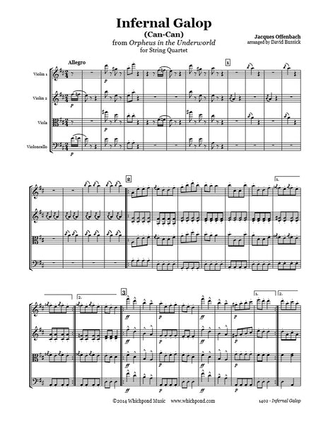 Offenbach Can-Can String Quartet