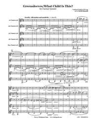 Greensleeves/What Child Is This Clarinet Quintet