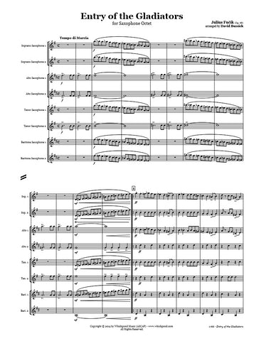 Fučík Entry of the Gladiators Saxophone Octet