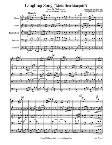 Strauss Laughing Song Double Reed Quintet