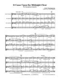 It Came Upon The Midnight Clear Saxophone Quartet