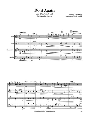 Gershwin Do It Again Wind Quartet