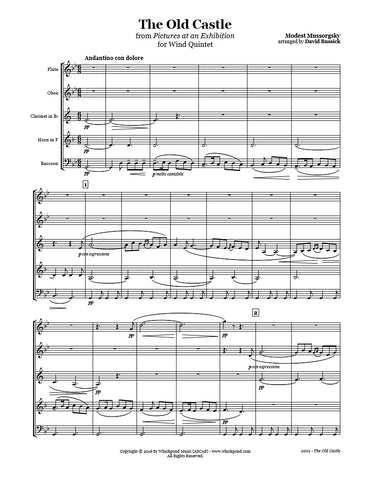 Mussorgsky Old Castle Wind Quintet