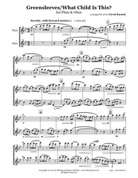 Greensleeves/What Child Is This Flute/Oboe Duet