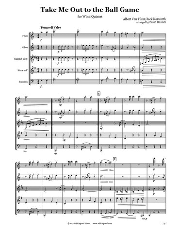 Take Me Out to the Ball Game Wind Quintet