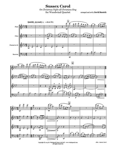 Sussex Carol Wind Quartet