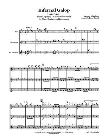 Offenbach Can-Can Flute/Clarinet/Sax Trio