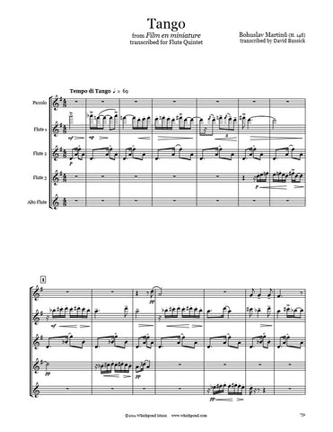 Martinů Tango Flute Quintet