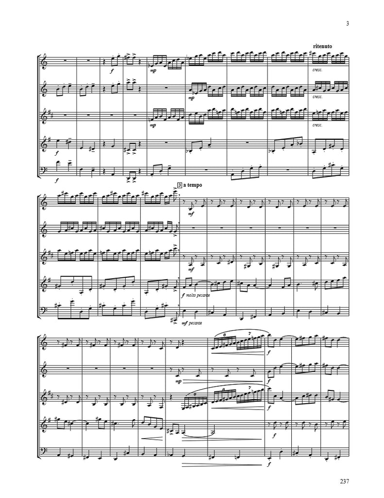 Holst Jupiter Wind Quintet PDF Sheet Music Download Whichpond Music
