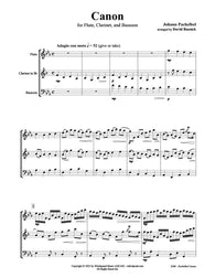 Pachelbel Canon Flute/Clarinet/Bassoon Trio