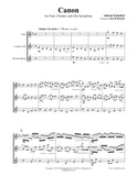 Pachelbel Canon Flute/Clarinet/Sax Trio