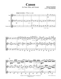 Pachelbel Canon Flute/Oboe/Clarinet Trio