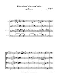 Bartók Romanian Christmas Carols Set #1 Wind Quartet