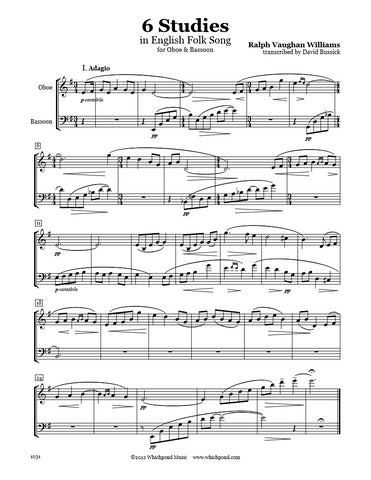 Vaughan Williams 6 Studies Oboe/Bassoon Duet