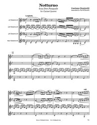 Donizetti Notturno Clarinet Quartet
