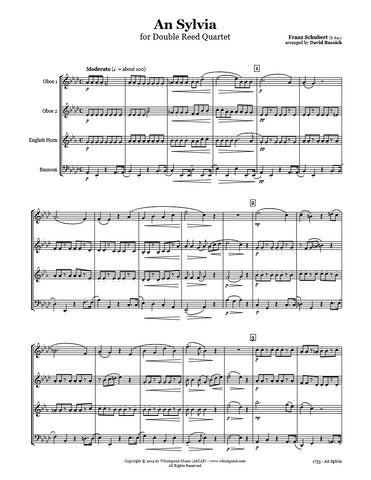 Schubert An Sylvia Double Reed Quartet