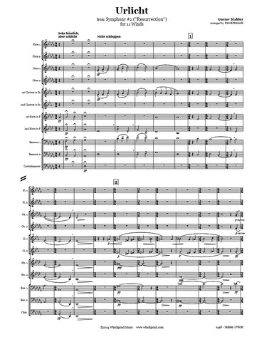 Mahler Urlicht Wind Ensemble