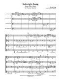 Grieg Solveig's Song Clarinet Quartet