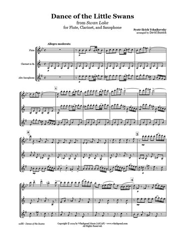Swan Lake Dance of the Swans Flute/Clarinet/Sax Trio