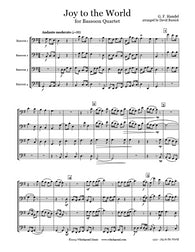 Handel Joy to the World Bassoon Quartet