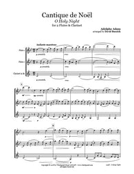 O Holy Night Flute/Clarinet Trio