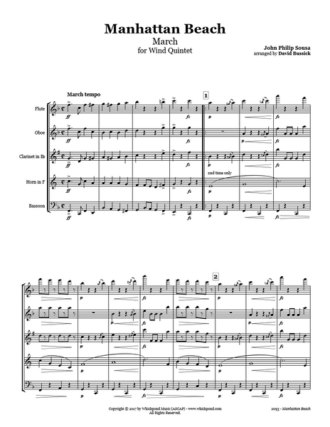 Sousa Manhattan Beach March Wind Quintet