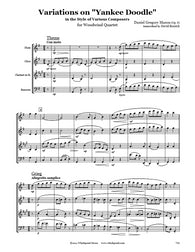 Mason Yankee Doodle Variations Wind Quartet
