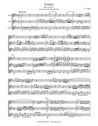 Bach Sonata Op. 16, No. 1 Flute/Oboe/Violin Trio