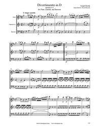 Haydn Divertimento in D Flute/Clarinet/Bassoon Trio
