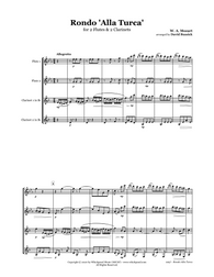 Mozart Turkish March Flute/Clarinet Quartet