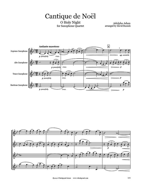 O Holy Night Saxophone Quartet