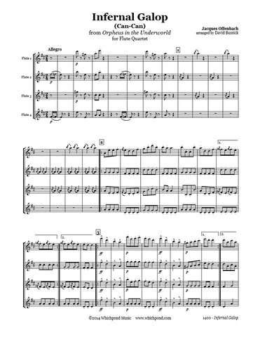 Offenbach Can-Can Flute Quartet