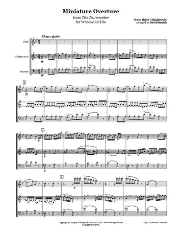 Nutcracker Overture Flute/Clarinet/Bassoon Trio