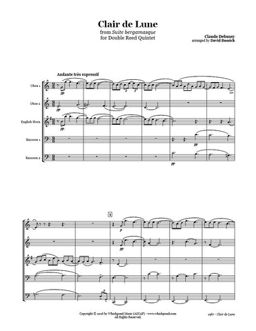 Debussy Clair de Lune Double Reed Quintet