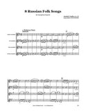 Lyadov 8 Russian Folk Songs Saxophone Quartet