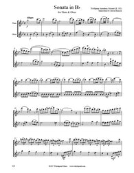 Mozart Sonata K. 292 Flute/Oboe Duet