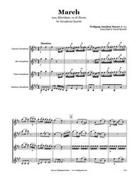Mozart Mitridate March Saxophone Quartet