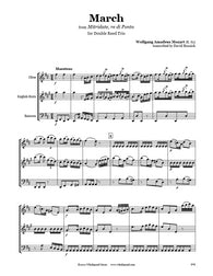 Mozart Mitridate March Oboe/English Horn/Bassoon Trio