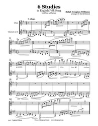 Vaughan Williams 6 Studies Flute/Clarinet Duet