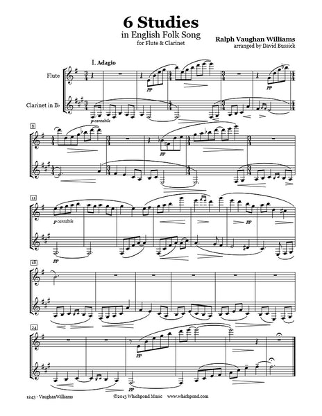 Vaughan Williams 6 Studies Flute/Clarinet Duet