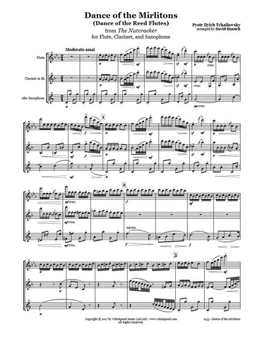 Nutcracker Dance of the Mirlitons Flute/Clarinet/Sax Trio