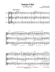 Scarlatti Sonata #364 Oboe Trio