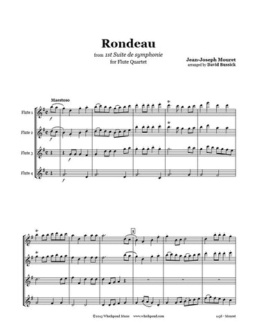 Mouret Rondeau Flute Quartet