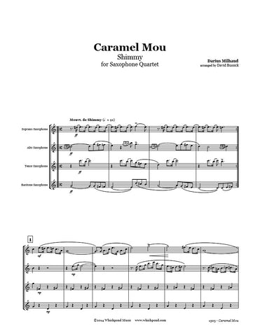 Milhaud Caramel Mou Saxophone Quartet