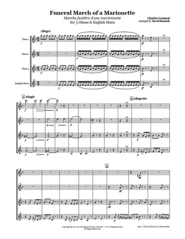 Gounod Funeral March Oboe/English Horn Quartet