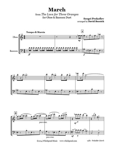 Prokofiev 3 Oranges March Oboe/Bassoon Duet