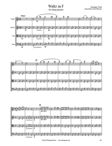 Verdi Waltz String Quartet