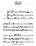 Handel Hallelujah Clarinet Trio