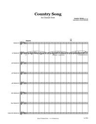 Holst Country Song Clarinet Choir