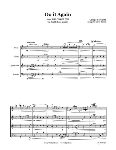 Gershwin Do It Again Double Reed Quartet